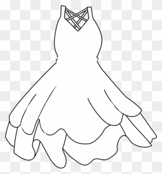 Wedding Gown Clip Art - Dress Clip Art - Png Download