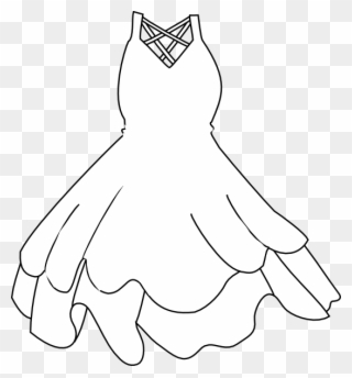 Wedding Gown Clip Art - Dress Clip Art - Png Download