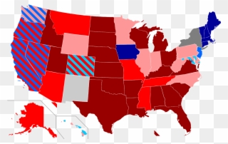 Same-sex Marriage In Usa New4 - Blue Map Of United States Clipart