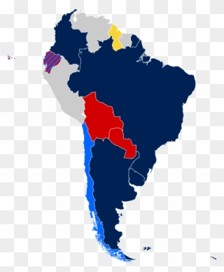 Recognition Of Same-sex Unions In South America Marriage - South America Map Quito Clipart