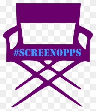 #screenopps #screenoppsjuly16 - Directors Chair Clip Art - Png Download