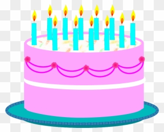 Free Birthday Candles Clipart Photo - Cake 21 Birthday Clip Art - Png Download