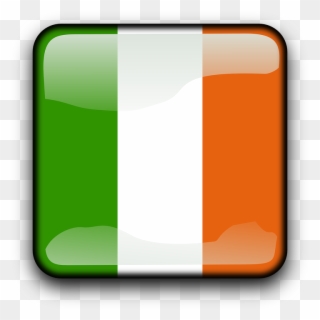 Irish Flag Clipart 3, Buy Clip Art - Irland Polierte Flagge Teller - Png Download
