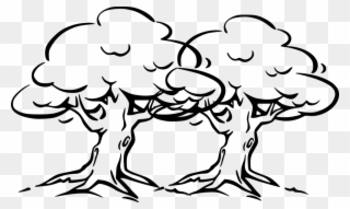 Wind Cartoon 1, Buy Clip Art - Black And White Clipart Tree - Png Download