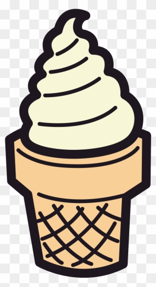 Ice Cream Cone Clipart Sundae Clipart Cartoon Pencil - Comer Gelados Com A Testa - Png Download