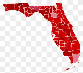 County Results - Florida 2016 Election Results By County Clipart