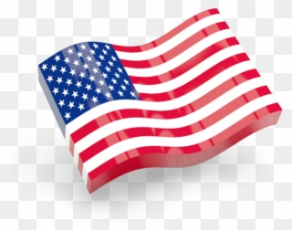 Free Download, Png And Vector - Usa Flag Icon Png Clipart