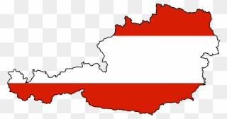 Austria - Austria Flag And Map Clipart