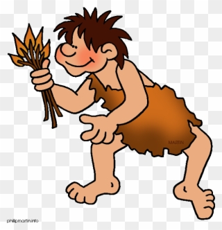 Human Clip Art - Did Stone Age People Make Fire - Png Download