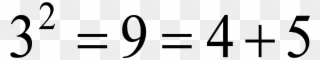 Square As Sum Of Two Consecutive Integers - Minus Brøker Clipart