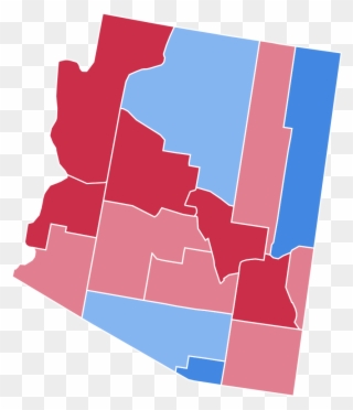 Arizona Presidential Election Results - Arizona Electoral Map 2016 Clipart