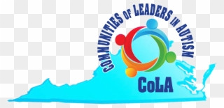 Logo With Communities Of Leaders In Autism Written - Virginia Clipart
