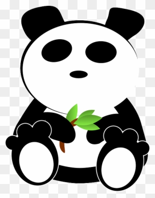 Bamboo-308353 - Oso Panda Animado Png Clipart