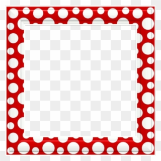 Christmas Page Royalty Free Techflourish Collections - Red Polka Dot Border Clip - Png Download