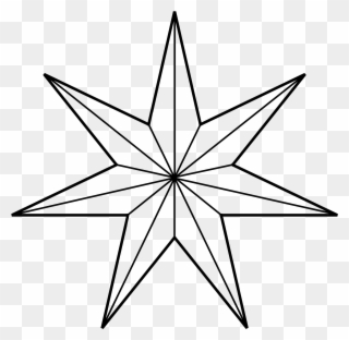Star Of Bethlehem Clipart 6, Buy Clip Art - 7 Pointed Star Png Transparent Png