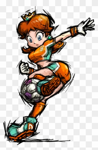Daisy From Mario Strikers - Mario Strikers Charged Peach Theme Clipart