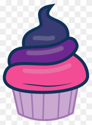 Graphic Free Purple Cupcake Clipart - Mlp Twilight Cupcake - Png Download