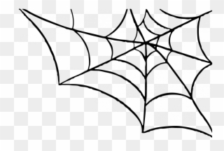 Spider Web Clip Art - Halloween Spider Web Clipart - Png Download
