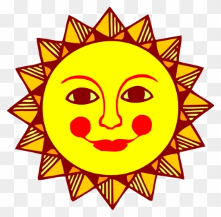 Sun Face Clip Art Sun Clipart Pictures Images Free - Spanish Sun Clip Art - Png Download
