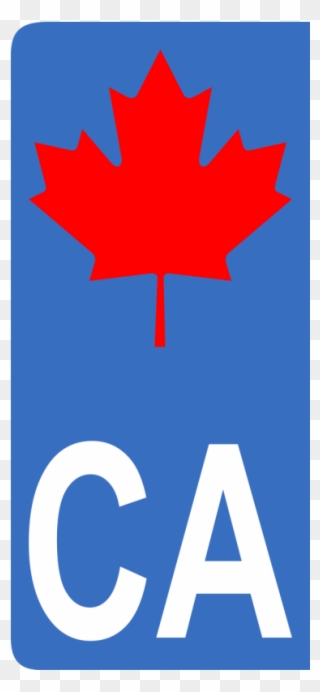Autocollants Gauche Symbole Du Canada Pour Plaque Immatriculation - Maple Leaf Clipart