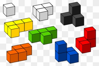 Abc Blocks Clipart 22, Buy Clip Art - Tetris 3d Blocks Png Transparent Png