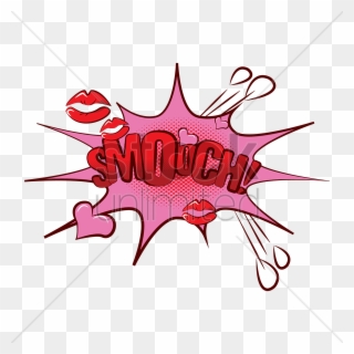 Free Download Smooch Comic Png Clipart Comics Kiss - Smooch Onomatopoeia Transparent Png