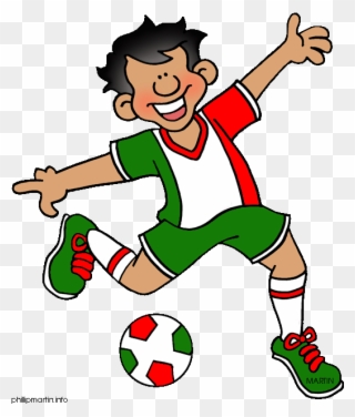 Mexico Clip Art - Playing Football Clipart Gif - Png Download