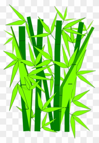 Bamboo Cliparts Free 4, Buy Clip Art - 3drose Lime N Dark Green Bamboo, Trivet - Png Download