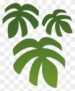 Jungle Leaves - Sticker Tropical Png Clipart