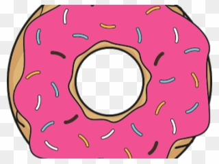 Strawberry Clipart Clear Background - Donuts Sticker - Png Download