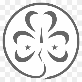 Wikiproject Scouting Trefoil Greyscale - Symbol Clipart