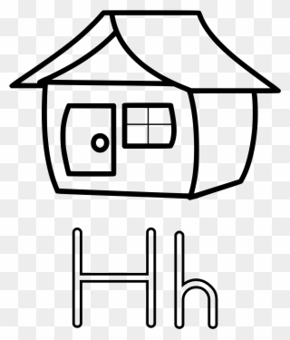 Clipart House Printable - H Is For House Worksheet - Png Download