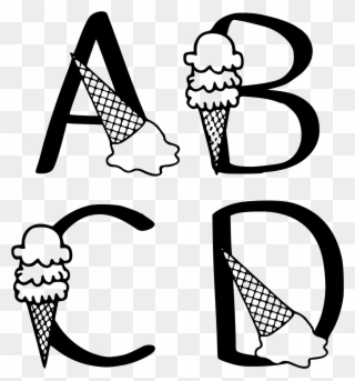 Ks Ice Cream Party Ks Ice Cream Party - Typeface Clipart