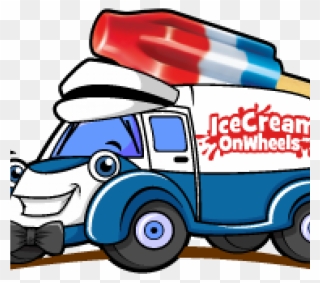 Ice Cream On Wheels - Truck Clipart