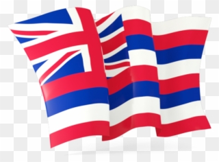 Hawaiian Flag Waving - Waving Hawaiian Flag Clipart