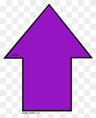 Pix For Up Arrow Clipart - Purple Arrow Going Up - Png Download
