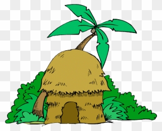 Village Clipart Jungle Village - House Cartoon In The Jungle - Png Download