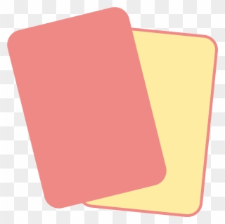 Rot-gelbe Karten Icon - Red And Yellow Card Png Clipart