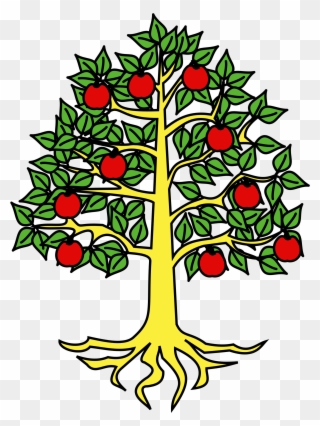Apple Tree Clipart 22, Buy Clip Art - Apple Tree Coat Of Arms - Png Download