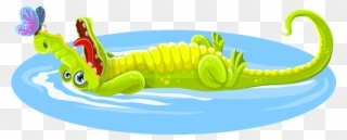 Hungry Caterpillar Clipart 25, Buy Clip Art - De Krokodil Ligt In Het Water - Png Download