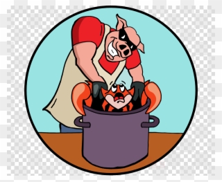 Crab Vs Pig Clipart Crab Cake Barbecue - Pig Crab - Png Download