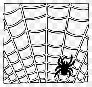 Download Free Printable Clipart And Coloring Pages - Spider Web Clip Art - Png Download