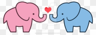 Vector Library Design Cheap Lovely Wedding Album Frames - 2 Elephants In Love Cartoon Clipart