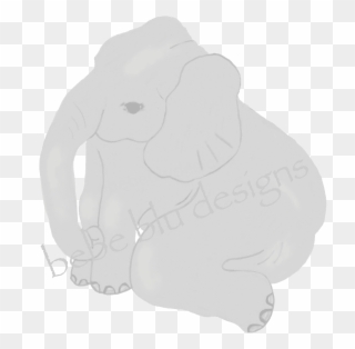 Baby Elephant Michaels Eye - Elephant Clipart