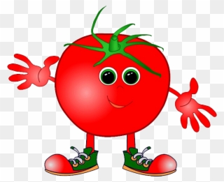 Tomatoes Clipart Coloured - Healthy Foods Clipart Gif - Png Download