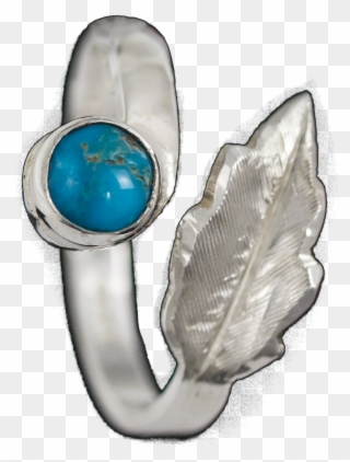 Vogt Silversmiths Collections Feather Sterling Ring - Ring Clipart