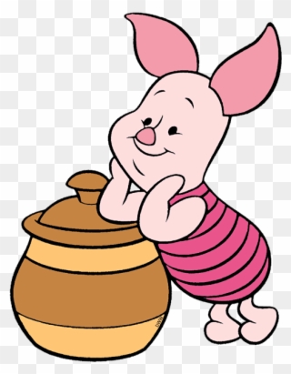 Piglet With Honey Pot Clipart Piglet Winnie The Pooh - Piglet - Png Download