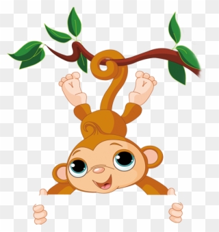 Cold Clipart Monkey - Transparent Background Cute Monkey Monkey Clipart - Png Download