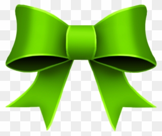Christmas Bow Clip Art Christmas Green Bow Clip Art - Green Ribbon Clipart - Png Download