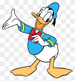 Kooz Top - Donald Duck Drawing Color Clipart